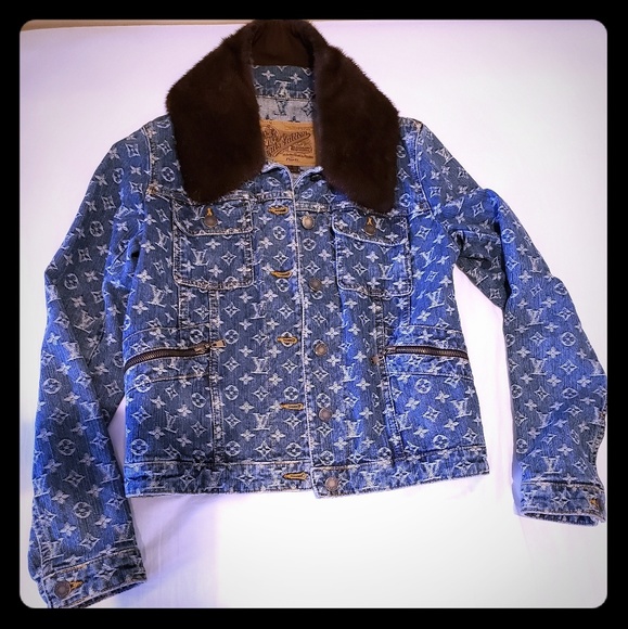 louis vuitton purple denim jacket